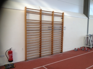 The 3 wooden wall frame completed.